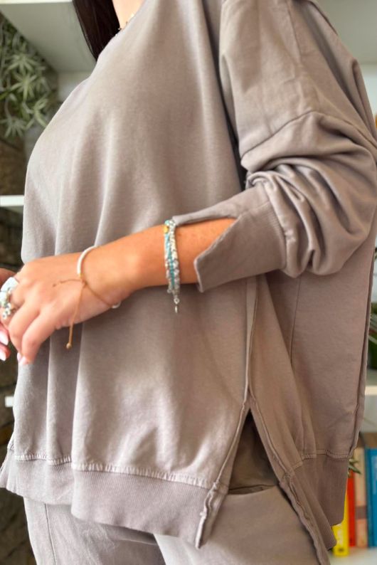 Lagen Chill Sweatshirt Mocha 